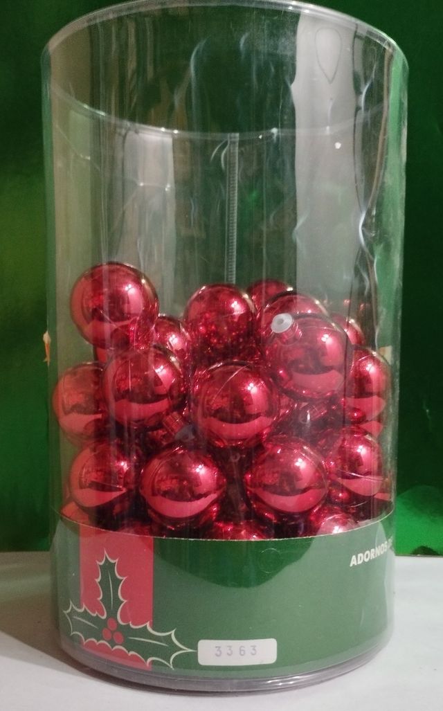 Bolas Navidad color Rojo ❤️