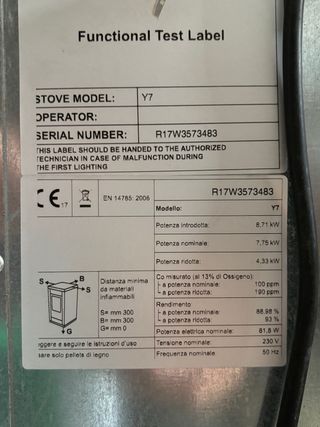 Estufa de Pellet ubicada en Ciudad Real-Provincia-