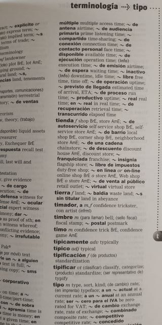 Diccionario inglés comercio oxford business