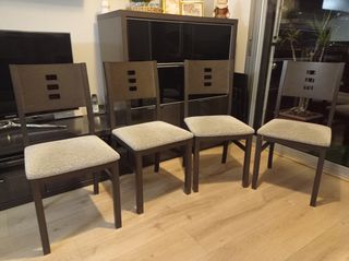 Escucho ofertas Conjunto Muebles comedor y 4 silla
