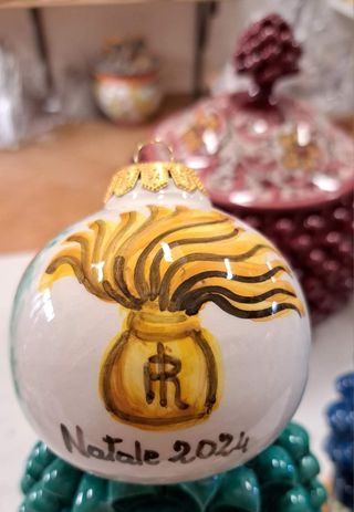 Palle di natale in ceramica