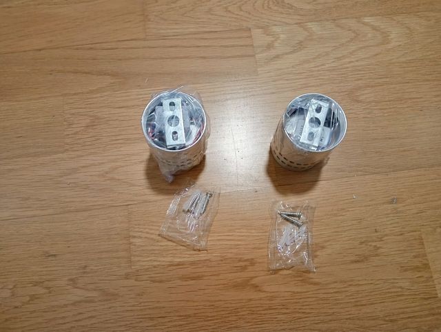 2 Apliques pared, 3w cada uno