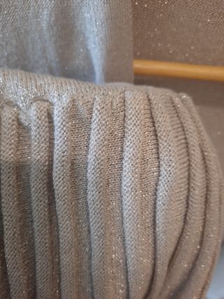 Chaqueta torera de punto brillante talla M