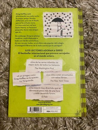 Libro "Diario de Greg Mala suerte"