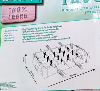 CALCETTO DA TAVOLO IN LEGNO 