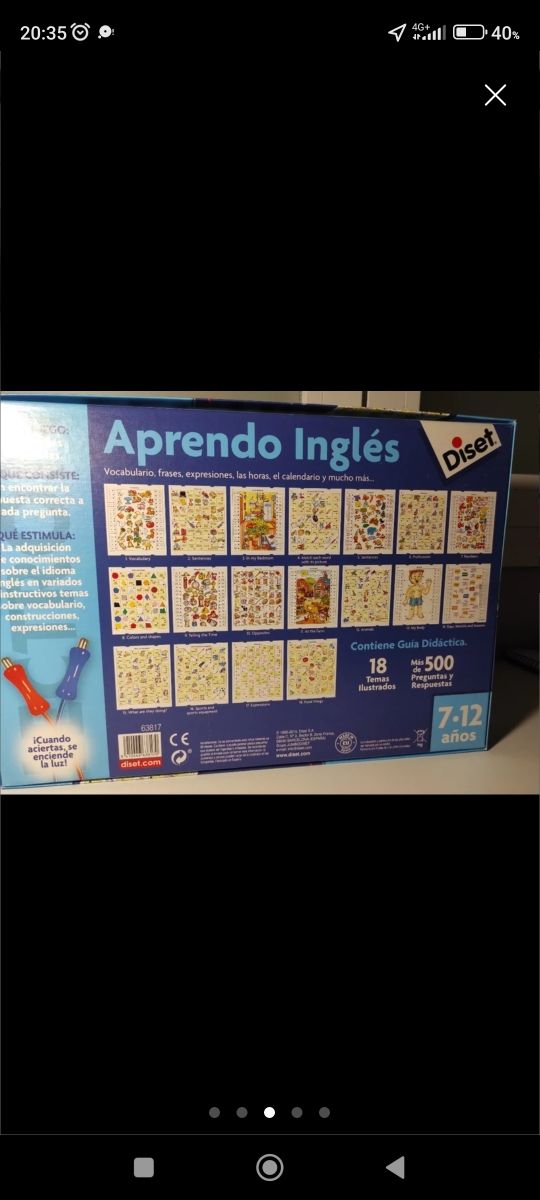 Juego aprendo ingles