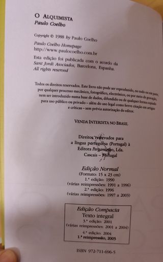 O alquimista - Paulo Coelho