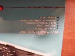 DVD Portátil-casa/coche/etc-Sigmatek PDX-1282