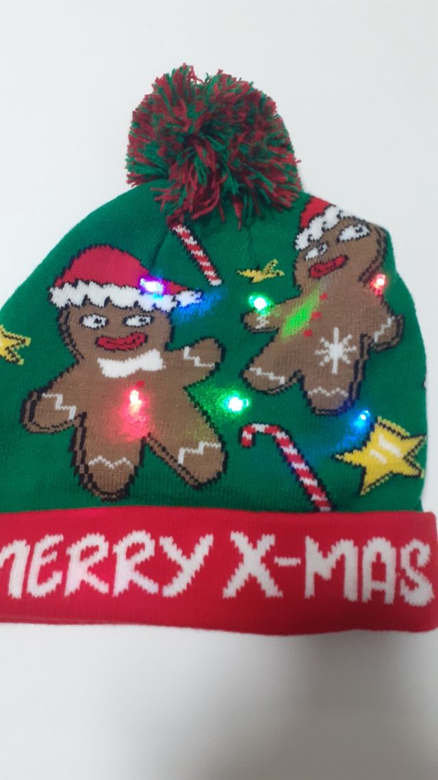Gorro navidad luces