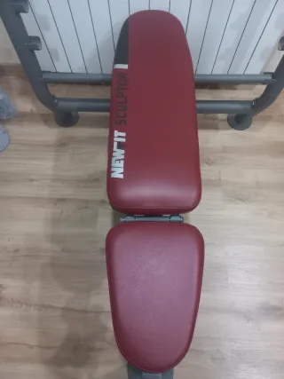 PRESS BANCA DE MUSCULACIÓN CON SOPORTES EXTRA