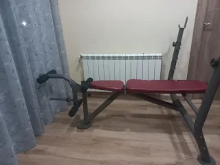 PRESS BANCA DE MUSCULACIÓN CON SOPORTES EXTRA