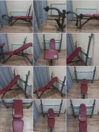 PRESS BANCA DE MUSCULACIÓN CON SOPORTES EXTRA
