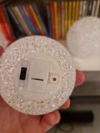 Palle di neve illuminate