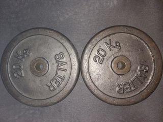 28MM 30MM DISCOS 2 PESAS 20KG DE 30MM SALTER