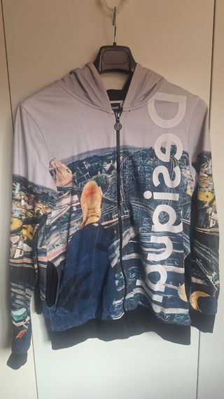 Sudadera desigual niño T13-14 con capucha