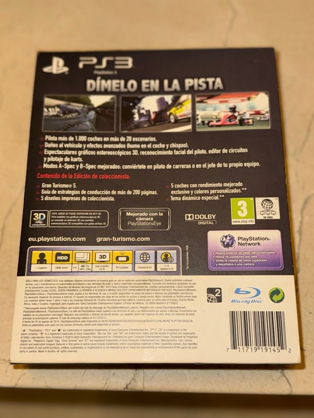 Playstation 3 + Mando + 2 juegos. Multiman instala