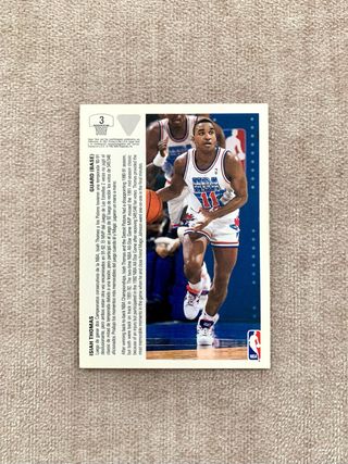 Carta NBA Isiah Thomas All Star Upper Deck 91-92