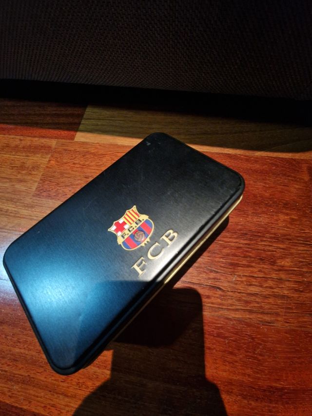 Caja de metal pañuelos Guasch del Barça