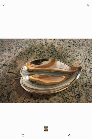 Hoja de alpaca con sello de contraste,en rebajas