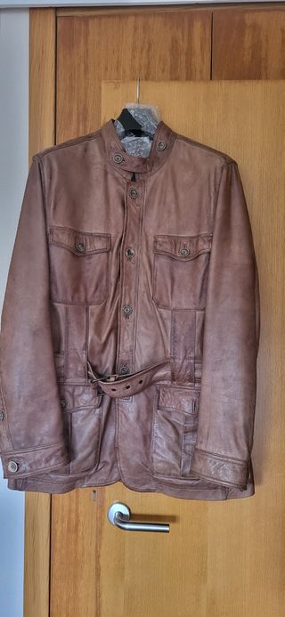 Cazadora piel hombre 