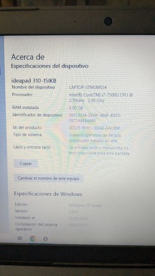 Portatil Lenovo IdeaPad 310 