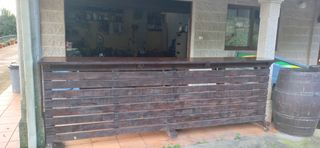 Barra de bar rustica