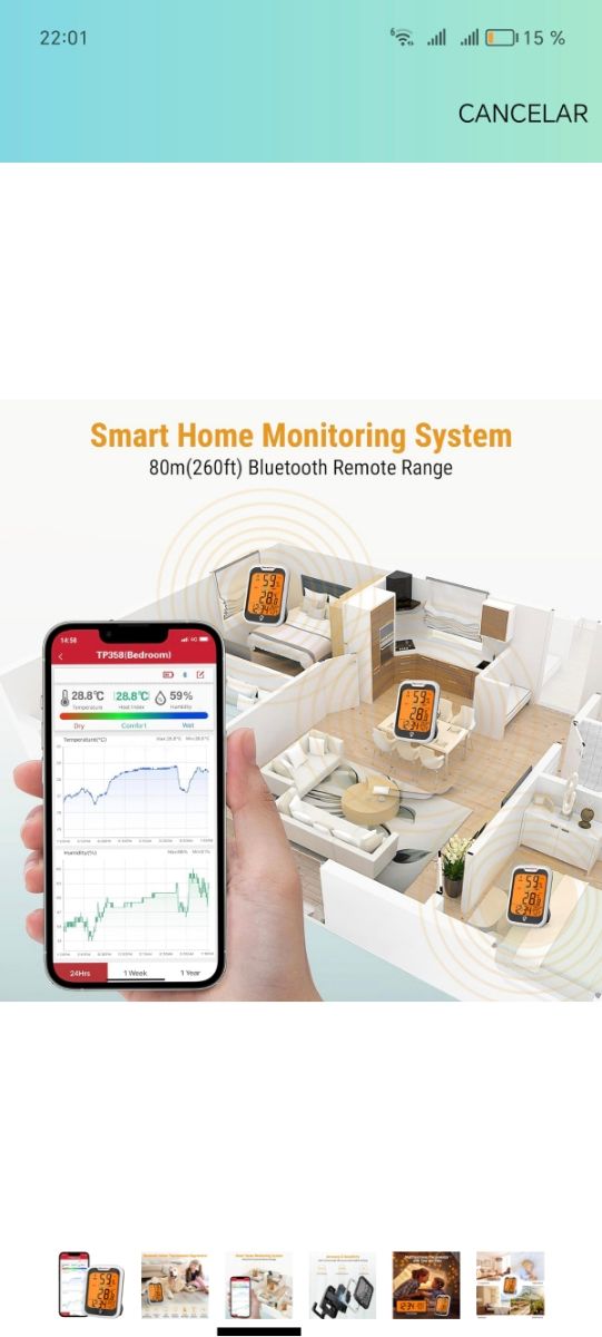 Termómetro Higrómetro Inteligente