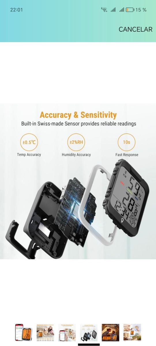 Termómetro Higrómetro Inteligente