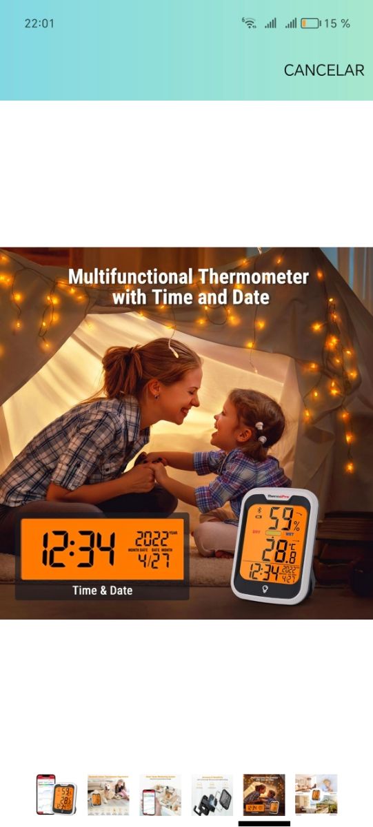 Termómetro Higrómetro Inteligente