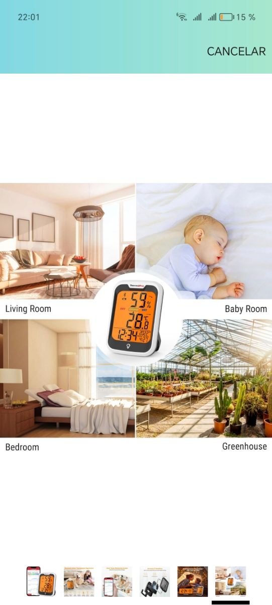 Termómetro Higrómetro Inteligente