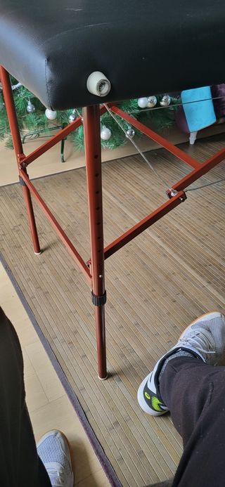 Mesa portátil para masaje.