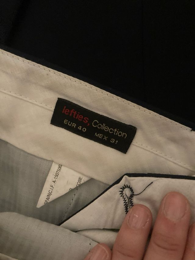 Traje azul marino zara lefties talla 40