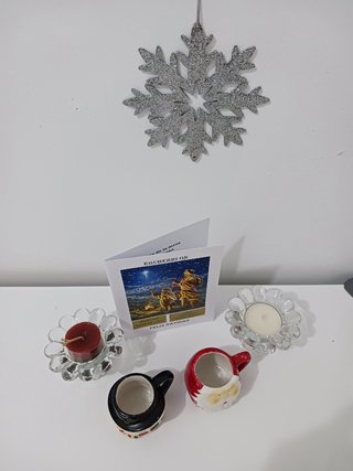 Portavela navideñas. 4 lotes hermosos.
