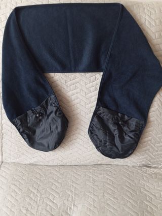 Bufanda unisex con bolsillos con cierre