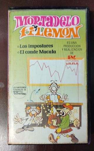 Lote 5 VHS Mortadelo y Filemón