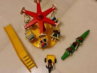 REYES MAGOS Parque Playmobil con 6 figuras del sXX