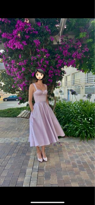 Vestido rosa pastel elegante – Usado solo una vez