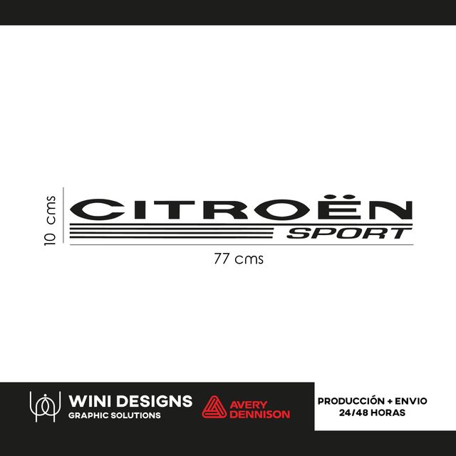 Vinilo parasol citroen sport
