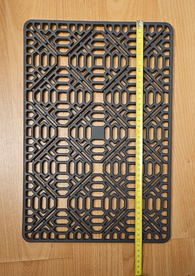 2 Alfombrillas fregadero antracita silicona.