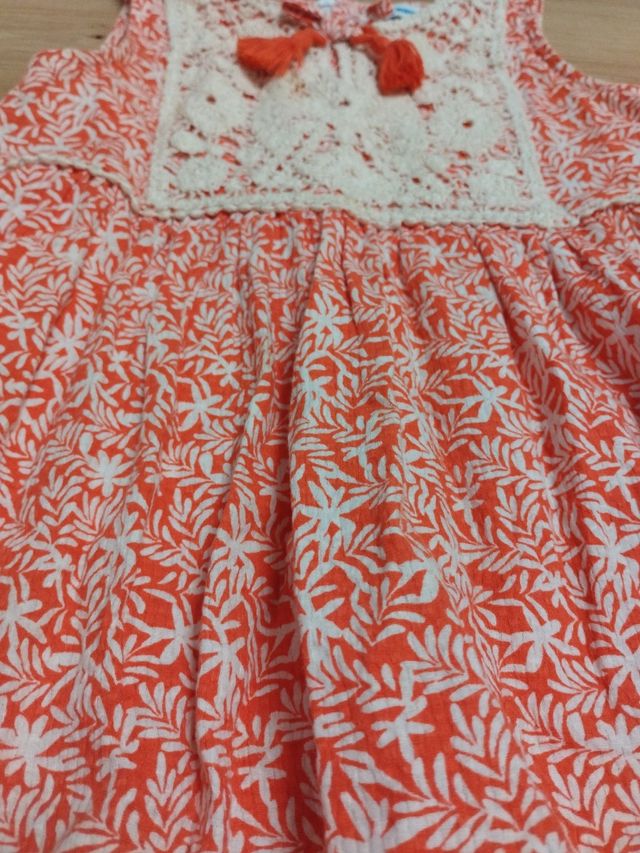 Vestido niña mayoral naranja 5 años