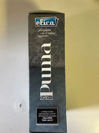 PENNE A SFERA A SCATTO MARCA ELICA NERO CONF. 12