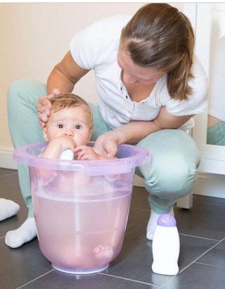 bañera bebé Tummy tub..