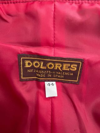 Traje de fiesta frambuesa