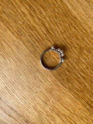 Anillo MAJORICA plata Arabesque con pe