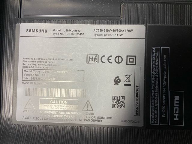 Placa main de Tv SAMSUNG UE55KU6450U