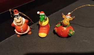 Set 3 personaggi Disney decorazioni di Natale