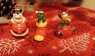 Set 3 personaggi Disney decorazioni di Natale