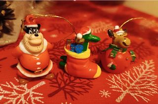 Set 3 personaggi Disney decorazioni di Natale