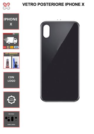 VETRO POSTERIORE PER IPHONE X