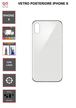 VETRO POSTERIORE PER IPHONE X